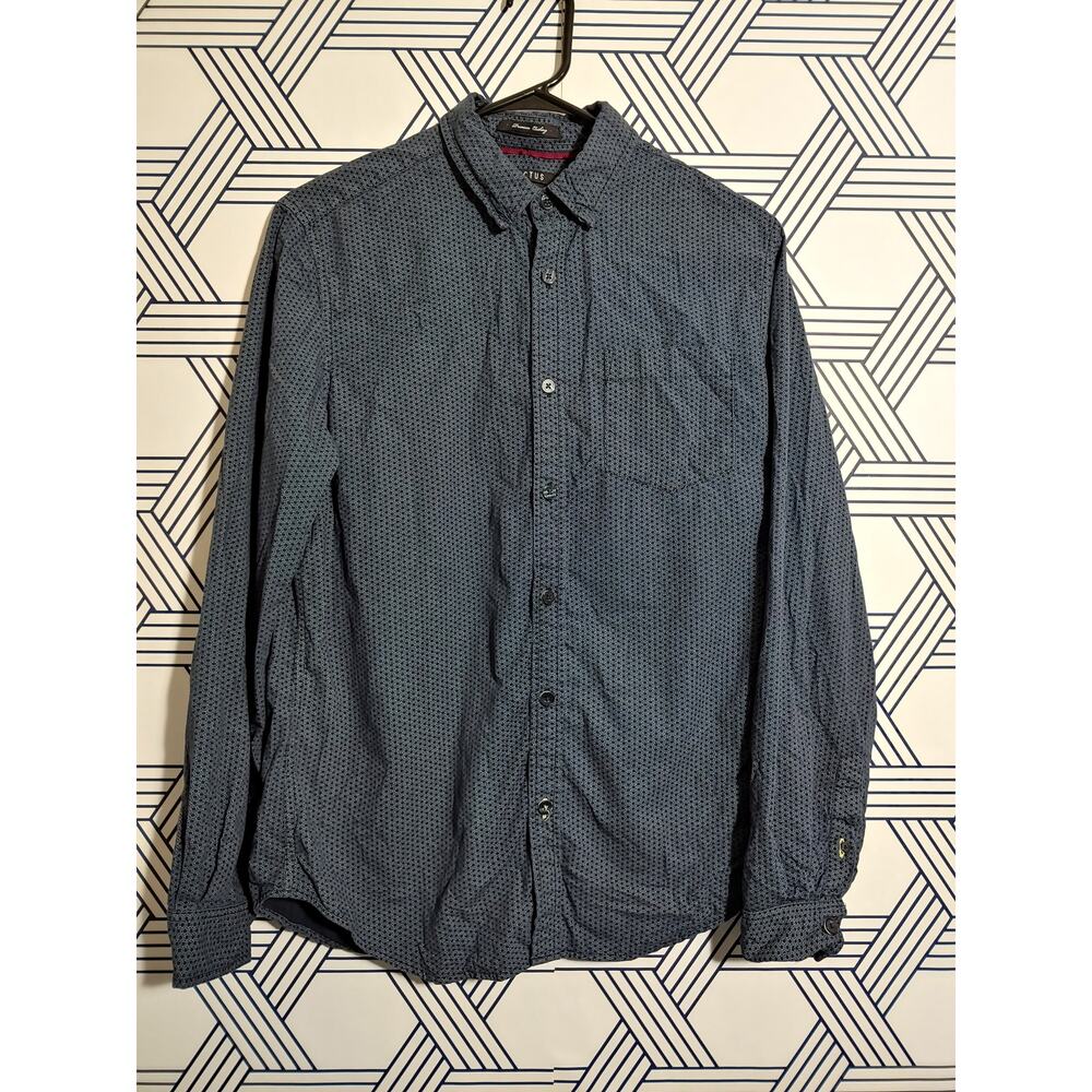 Men's Cactus Slim Fit Premium Cotton Button Front size S